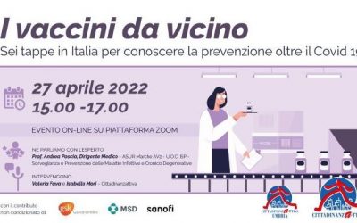 I VACCINI DA VICINO – Ciclo di Webinar regionali sulla prevenzione oltre il Covid 19 – La seconda tappa: l’Umbria